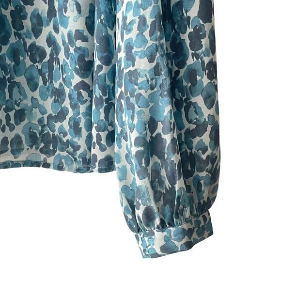 House of Harlow 1960 x Revolve Seymore Blouse Long SleeveTop Women's Size M - Picture 7 of 7